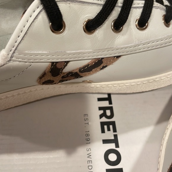 ☀️Tretorn wtNYLite25 Plus Vintage white/ tan + black multi leather suede ☀️ - Picture 7 of 10
